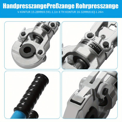 Buizentang – Pijpenklem – Buigtang – Buisschaar – Buizenkniptang – 6-Ton Kracht – 360° Roterende Kop