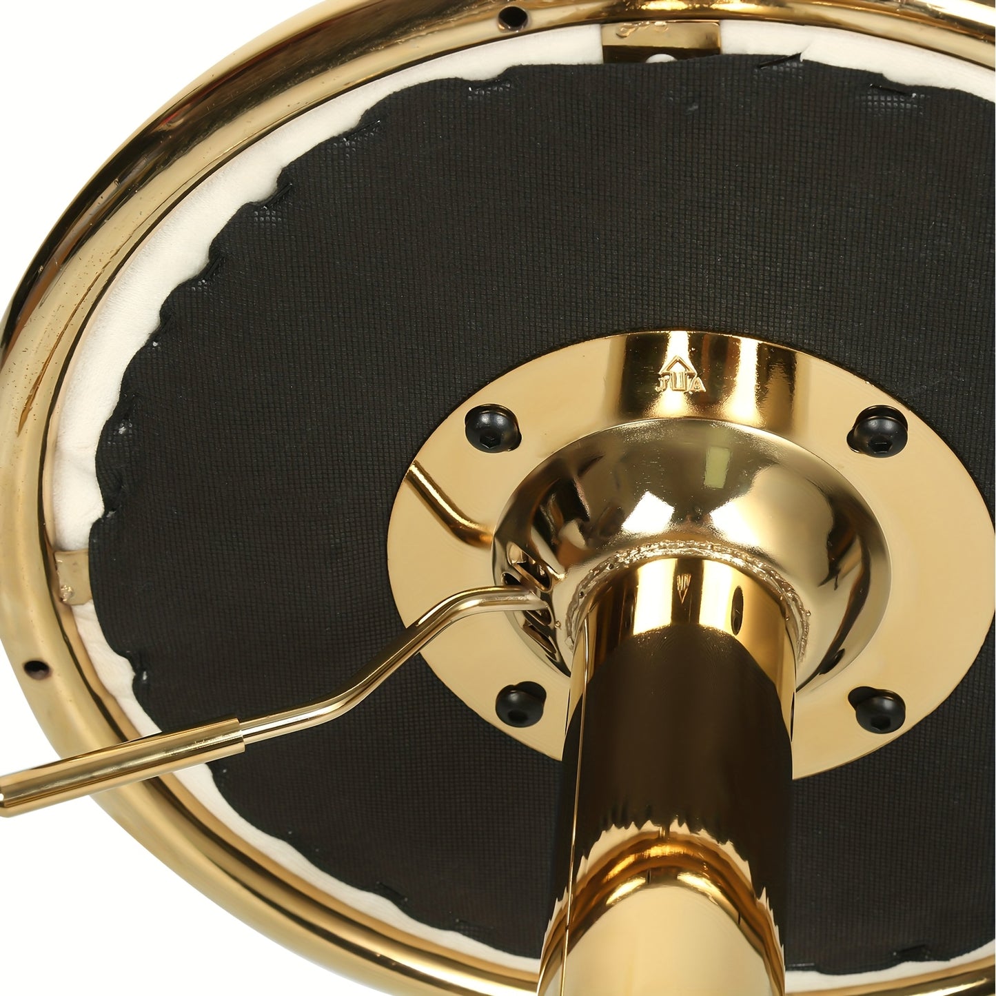 Barkrukken – Barstoel – Barstoelen – Keukenstoel – Krukken – 2 Stuks – Verstelbare Zithoogte 82-100 cm – Fluwelen Bekleding Met Gouden Metalen Poten