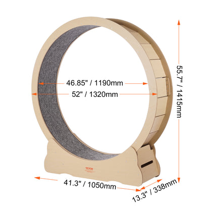 Kattenrad – Kattenloopwiel – Kattenwiel – Kattenrenwiel – Kattenrenrad – Groot formaat 132 cm – Stil en duurzaam hout