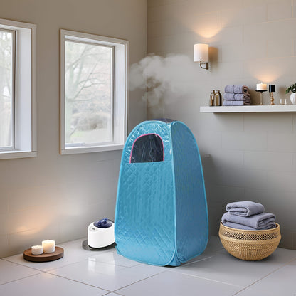 Stoomsauna – Sauna Tent – Thuissauna – Draagbare Sauna – Wellness Tent – Compact Ontwerp – Automatische Veiligheidsuitschakeling – Geschikt Tot 176,78 cm