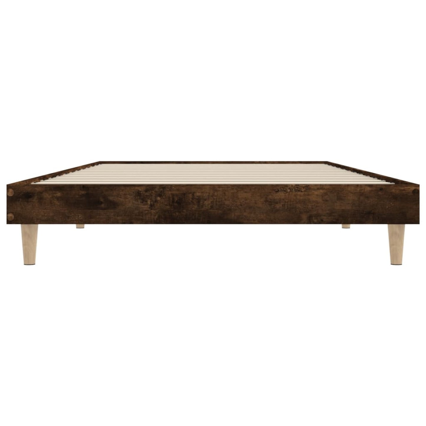 Eenpersoonsbed – Kinderbed – Logeerbed – Slaapbank – Kajuitbed – Met Opbergruimte – Volledig Gemonteerd – 100x200 cm – Smoke Oak Afwerking