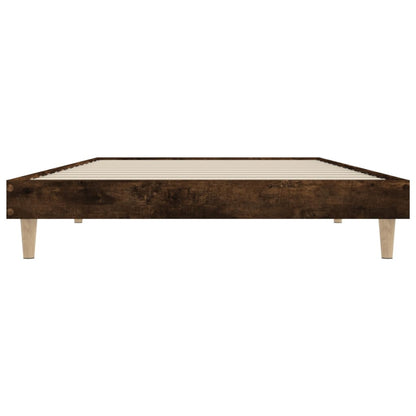Eenpersoonsbed – Kinderbed – Logeerbed – Slaapbank – Kajuitbed – Met Opbergruimte – Volledig Gemonteerd – 100x200 cm – Smoke Oak Afwerking