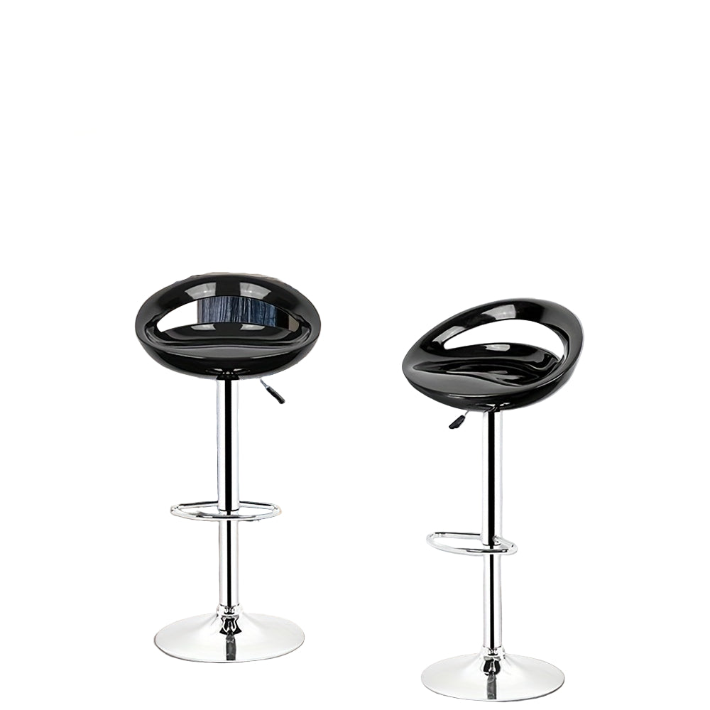 Barstoel – Barkruk – Barstoel Set – Keukenstoel – Barstoel Draaibaar – Verstelbaar – ABS Kunststof – Chrome Onderstel