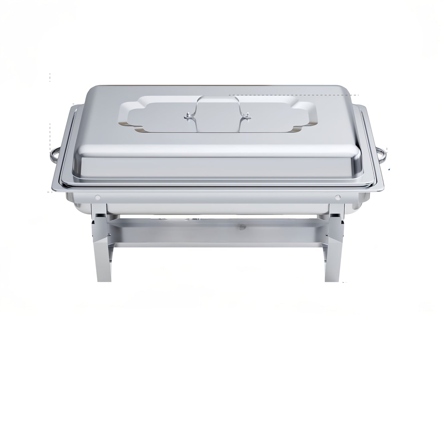 Chafing Dish – Warmhoudbak – Buffetpan – Serveren – Catering Set – 4-Delig Roestvrij Staal – 9 Liter Inhoud – Zonder Stroom