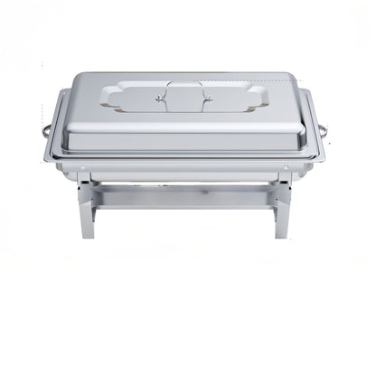 Chafing Dish – Warmhoudbak – Buffetpan – Serveren – Catering Set – 4-Delig Roestvrij Staal – 9 Liter Inhoud – Zonder Stroom