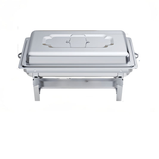 Chafing Dish – Warmhoudbak – Buffetpan – Serveren – Catering Set – 4-Delig Roestvrij Staal – 9 Liter Inhoud – Zonder Stroom