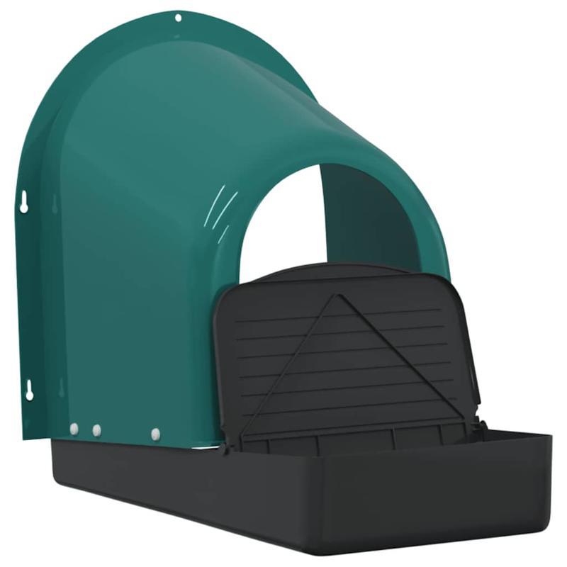 Easy to assemble Chicken Niches 4pcs Wall Mounting Dark Green ventilated weather resistant small animal fence and cage