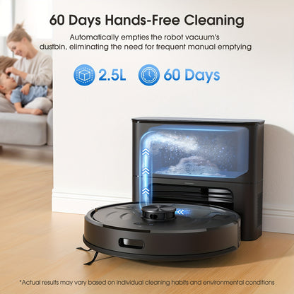 Robotstofzuiger L20Max – Robotstofzuiger – Robot Cleaner – Stofzuigrobot – Automatische Stofzuiger – 5500Pa Zuigkracht – 3-in-1 Zuigen Vegen Dweilen