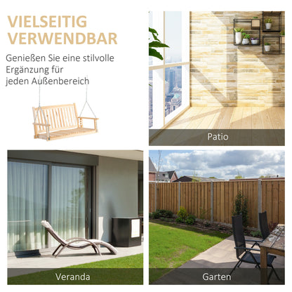 Schommelbank – Tuinschommel – Tuinbank – Schommelstoel – Hangbank – 2-Persoons – Geïmpregneerd Hout – Weerbestendig