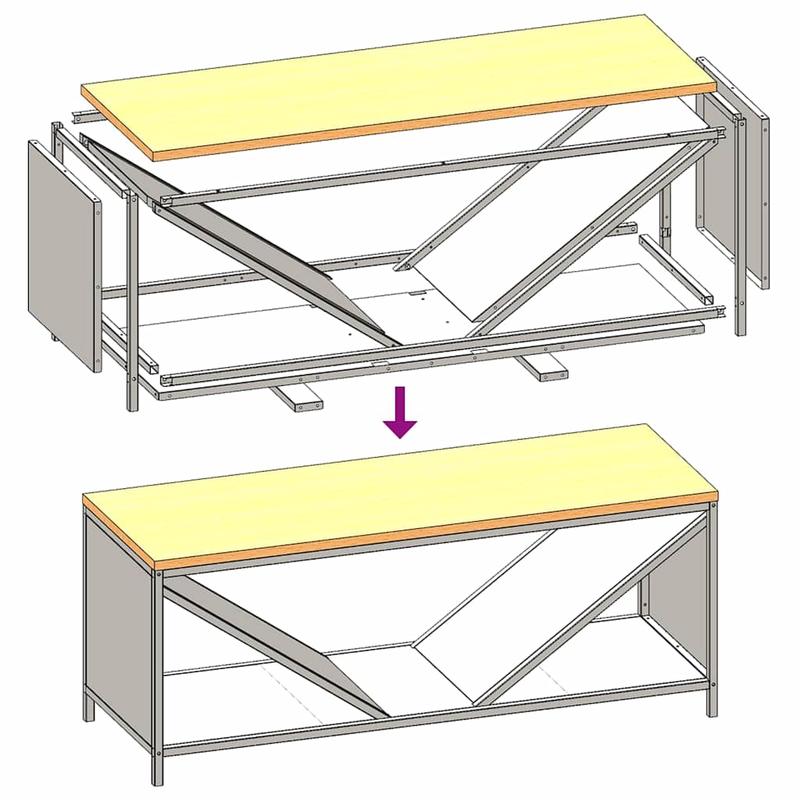 Heavy-Duty Firewood Shelf with White Wooden Plate - 100.5x35.5x40cm Large Capacity Firewood Rack, Sturdy Metal Brackets & Sturdy Base for Indoor/Outdoor Fireplace, Garden, Patio - Easy Assembly, Space-saving Design, Durable C