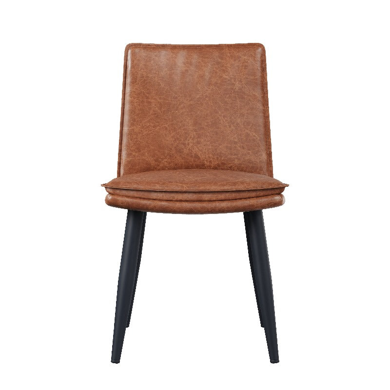 Eetkamerstoel Bruin – Stoel – Zitstoel – Eettafelstoel – Designstoel – PU Leer – Dubbele Lagen Kussen – Comfortabel Zitten