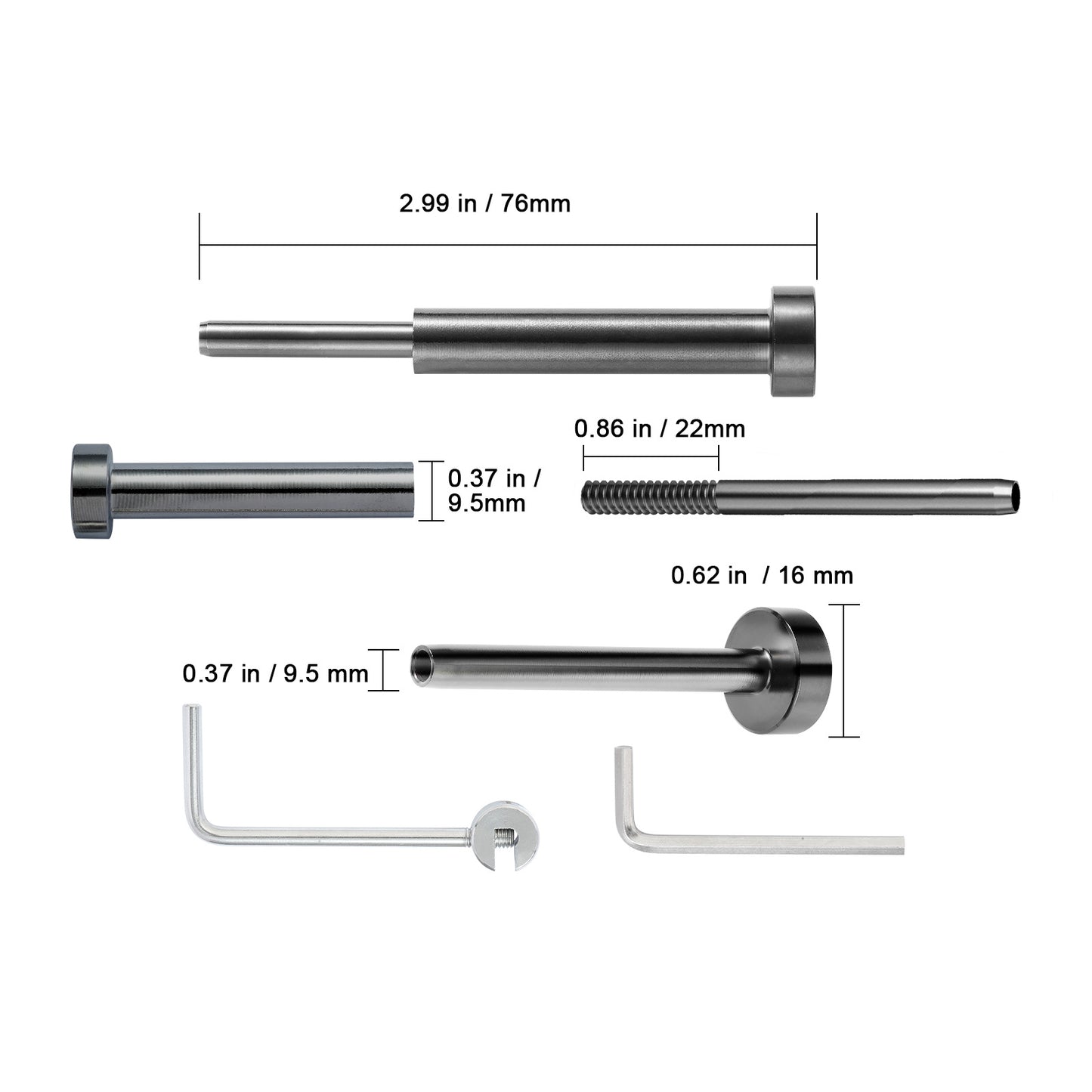 Kabelreling – Kabelbalustrade – Balustradekit – Draadrail – Kabelafscherming – T316 Roestvrij Staal – 3,2 mm Dikte – Onzichtbare Montage – Weerbestendig Zwart