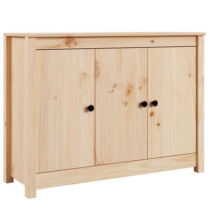 Modern Light Wooden Sideboard with 3 Drawers & 2 Doors - 100x35x74cm, Minimalist Design, Removable Storage, Perfect for Living Room or Bedroom, Bedroom Storage Furniture, Sleek Furniture, Natural Wood Finish