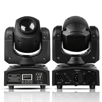 Movingheadlicht – Discolamp – Podiumverlichting – DJ Licht – Showverlichting – 2-Pack – 120W LED RGBW – 8 Gobo Patronen – DMX512 Besturing