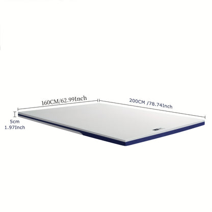 BedStory Topper 160 X 200cm, 5cm High, H4 Mattress Topper Made Of Cold Foam, Washable Cover Mattress Topper for Caravan Sofa Bed Box Spring Bed