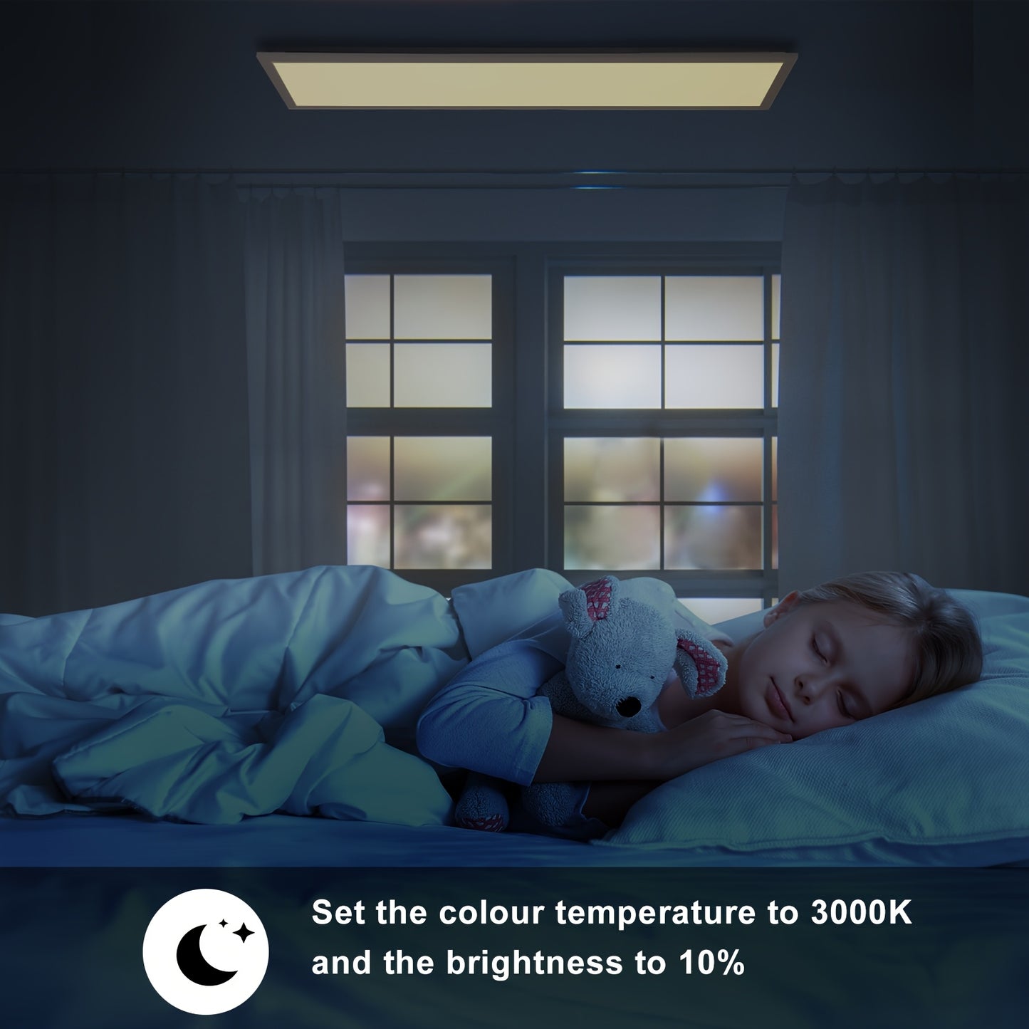 LED Plafondlamp – LED Plafondverlichting – Plafonnière – Plafondspot – Plafondlampen Set – 5 Stuks 120cm Paneel – Dimbaar met RGB Achtergrondverlichting – Instelbare Kleurtemperatuur 3000-6500K – Ultradun Design