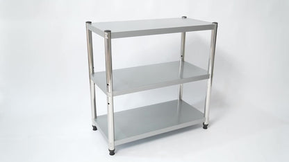 Keukenrek – Opbergrek – Rek Voor Keuken – Stelling – Kastorganizer – Roestvrij Staal – Draagvermogen 50 kg – 80x80x40 cm