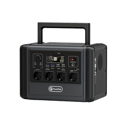 Draagbare Stroomgenerator – Powerstation – Noodstroomvoorziening – Accu Generator – Outdoor Generator – 768Wh Capaciteit – 1200W Vermogen – Draadloos Opladen – Zonne-energie Ondersteuning