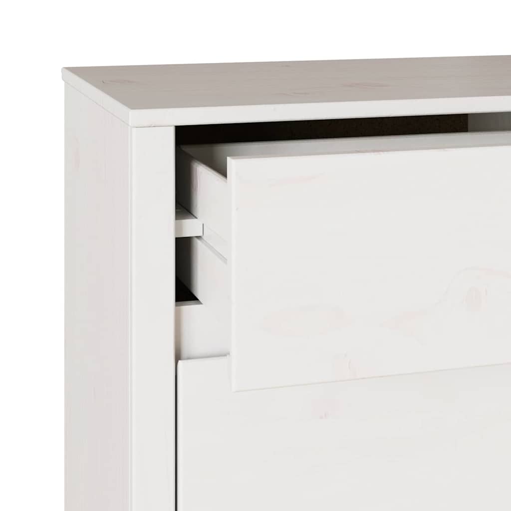 Ladenkast – Ladekast – Dressoir – Opbergkast – Kommode – 6 Ruime Lades – Hoogwaardig Natuurlijk Hout – Mat Witte Afwerking
