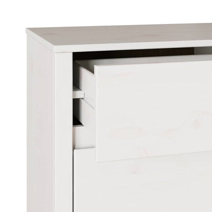 Ladenkast – Ladekast – Dressoir – Opbergkast – Kommode – 6 Ruime Lades – Hoogwaardig Natuurlijk Hout – Mat Witte Afwerking