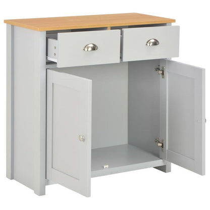 Sideboard 79x35x81cm grijs Removable storage practical