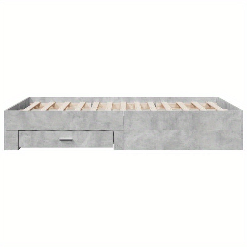 Bedframe – Slaapbed – Platformbed – Eenpersoonsbed – Ledikant – Hardhouten Bedframe – 120x190 cm – Duurzaam Multilayer Ontwerp Voor Rugondersteuning – Direct Gebruiksklaar Zonder Montage