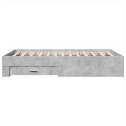 Bedframe – Slaapbed – Platformbed – Eenpersoonsbed – Ledikant – Hardhouten Bedframe – 120x190 cm – Duurzaam Multilayer Ontwerp Voor Rugondersteuning – Direct Gebruiksklaar Zonder Montage