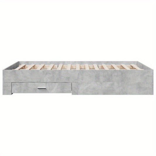Bedframe – Slaapbed – Platformbed – Eenpersoonsbed – Ledikant – Hardhouten Bedframe – 120x190 cm – Duurzaam Multilayer Ontwerp Voor Rugondersteuning – Direct Gebruiksklaar Zonder Montage