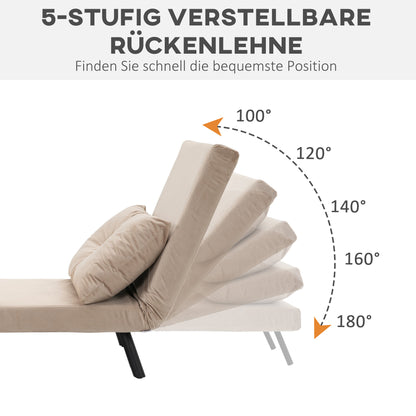 Relaxstoel – Relaxfauteuil – Leunstoel – Loungechair – Scandinavische Design – Beige Kussen Met Knopen – Verstelbare Rugleuning