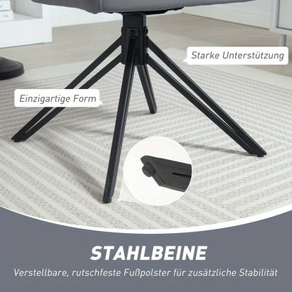 Eetkamerstoel Met Armleuningen – Stoel – Kuipstoel – Bureaustoel – Retro Stoel – Gevoerde Velvet Bekleding – Stalen Frame – Comfortabele Moderne Zitplek – Duurzaam Metalen Constructie