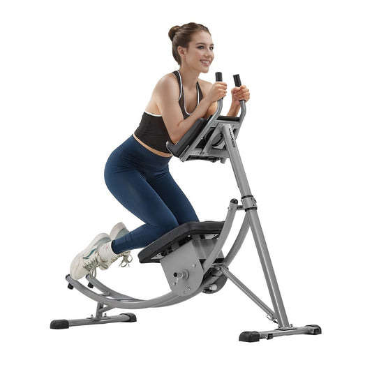 Ab Workout Machine – Buikspiertrainer – Core Trainer – Ab Cruncher – Buikspierapparaat – Ergonomisch Dubbel Gebogen Railsysteem – Stevige Carbonstalen Constructie 136 kg Belastbaar