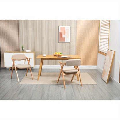 Vouwstoel – Klapstoel – Kampeerstoel – Tuinstoel – Eetkamerstoel – Vintage Design – Opvouwbaar & Stapelbaar – Comfortabel Met Armleuning – Houten Stevige Constructie – Khaki