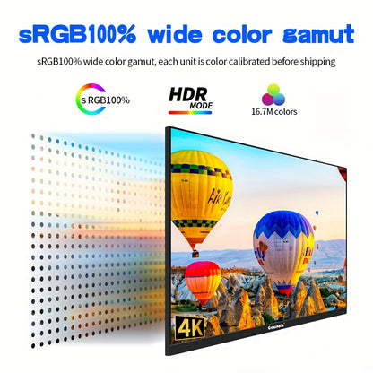 32-inch 4K Monitor – UHD Computerscherm – Frameloos Scherm – IPS Scherm – VESA Monitor – 60Hz Verversingssnelheid – Direct Facing Design