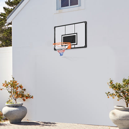 Basketbalring – Basketbalbord – Basketbalset – Basketbaldoel – Basketbalnet – Muurbevestigd – Verstelbare Hoogte – Weerbestendig Stalen Frame