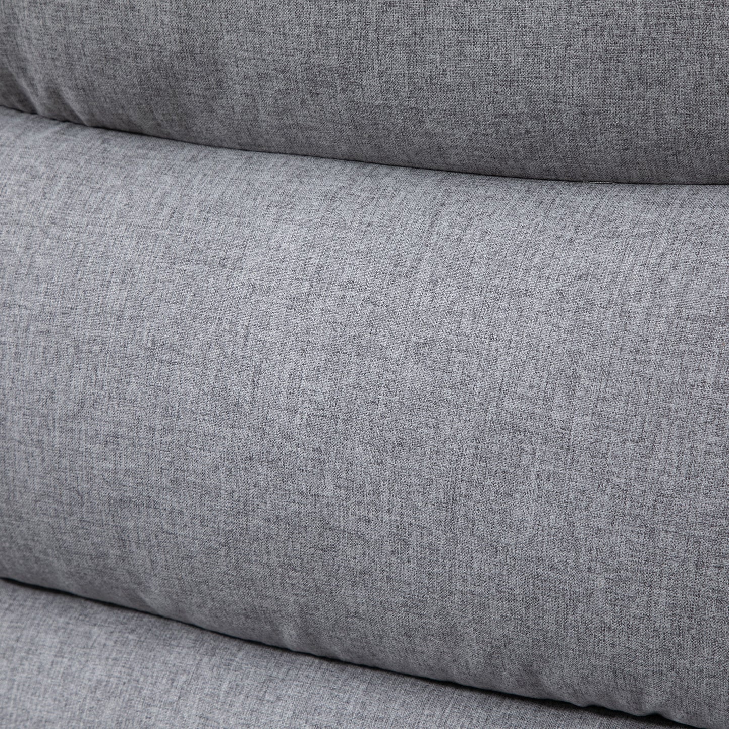 Relaxfauteuil – Verstelbare Loungefauteuil – Ligstoel – Tv-fauteuil – Zithoekstoel – Verstelbare Rugleuning 165° – Linnen Stof Lichtgrijs 91x92x102 cm