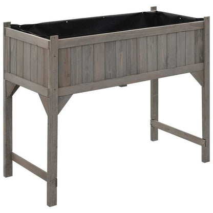 Kweekkas – Tuinkas – Broeikas – Plantenkas – Kweekbak – Verhoogde Plantenbak 110x54x120 cm – Massief Vurenhout – Transparante Kasafdekking Met Opbergplank