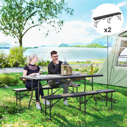 Campingbank – Outdoor Bank – Kampeerbank – Tuinbank – Picknickbank – Draagvermogen 240 kg – Lichtgewicht & Robuust A-frame