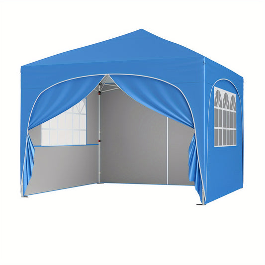 Partytent – Pop-up Tent – Canopy Tent – Tuinkamer – Evenemententent – Blauw – Waterbestendig Oxford Doek – Verstelbare Hoogte 265-287 cm
