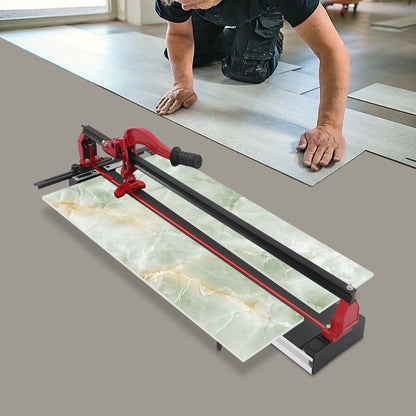 Tegelknipper – Tegelsnijder – Tegelsnijmachine – Tegel Snijder Handmatig – Rood – Infrared Richtlijn – Verstelbare Snijdikte 4-15mm