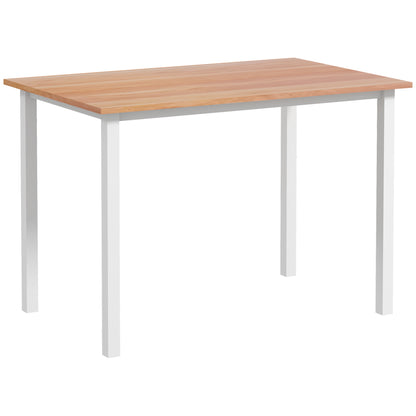 Eettafel – Keukentafel – Uitschuifbare Tafel – Uitklapbare Eetkamertafel – Diner Table – Voor 4-6 Personen – Melamine Blad – Stalen Poten