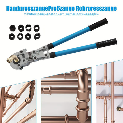 Buizentang – Pijpenklem – Buigtang – Buisschaar – Buizenkniptang – 6-Ton Kracht – 360° Roterende Kop