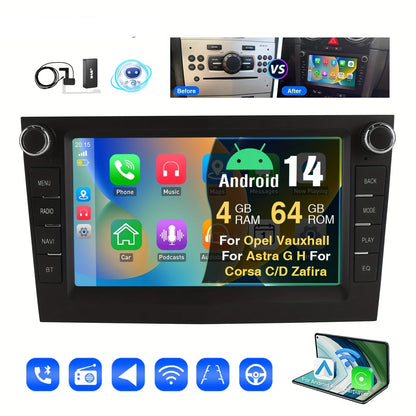 7-Inch Android 14 Car Stereo – Multimedia Systeem – Autoradio – 2 DIN Radio – Auto Audio – DAB+ Radio – 4GB RAM + 64GB Opslag – IPS Touchscreen