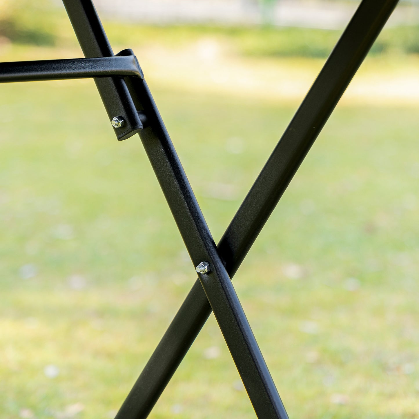 Bistroset – Balkonset – Tuinset – Tuinmeubelen – Zitgroep – Metaal Gepoedercoat – Inklapbaar Met Gehards Glasblad