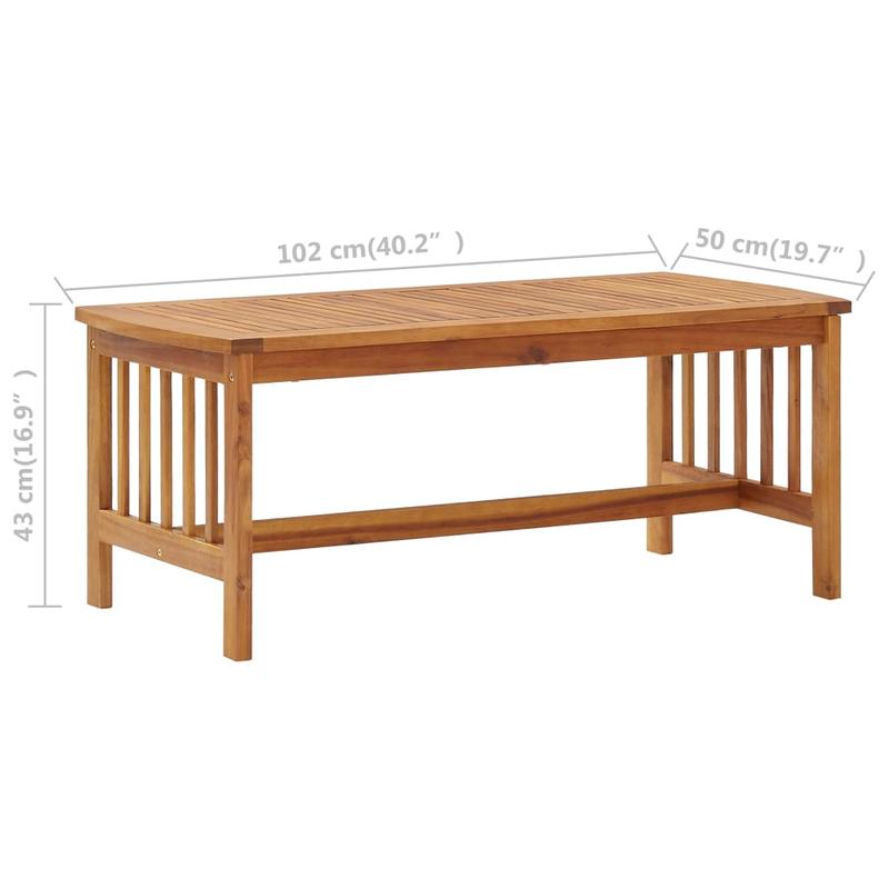 3-delige Loungeset – Tuinmeubel – Loungeset Hout – Buitenmeubel – Balkonset – Acaciahout – Weerbestendig – Compact Design