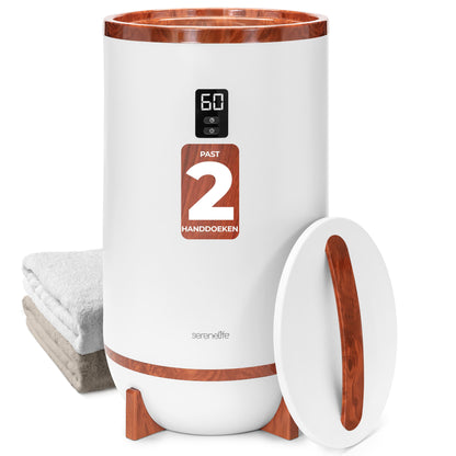 Handdoekwarmer – Handdoekverwarmer – Elektrische Handdoekdroger – Handdoekdroger – Warmtecabine – Timer 15-60 Minuten – Fragrancefunctie – Automatische Uitschakeling – Cherry Afwerking