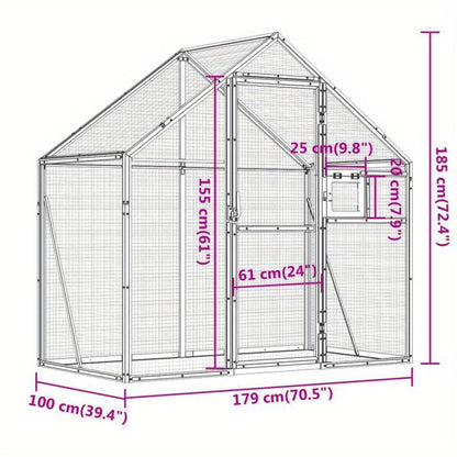 Tuinstoel – Tuinstoel – Balkonstoel – Terrasstoel – Loungestoel – Aluminium – 179x100x185 cm – Modern Design – Duurzaam