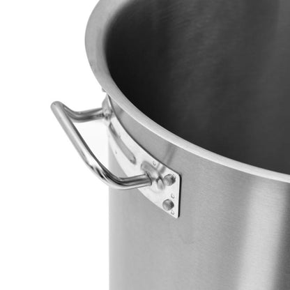 Kookpan – Steelpan – Soeppan – Braadpan – Snoeppan – RVS – 26 Liter – 32x32 cm – Geschikt Voor Alle Kookplaten