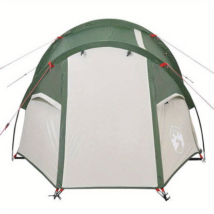 Tunneltent – Kampeertent – Familietent – Lichtgewicht Tent – Outdoor Tent – Voor 2 Personen – Glasvezel Stokken & Waterafstotend Polyester – Groen