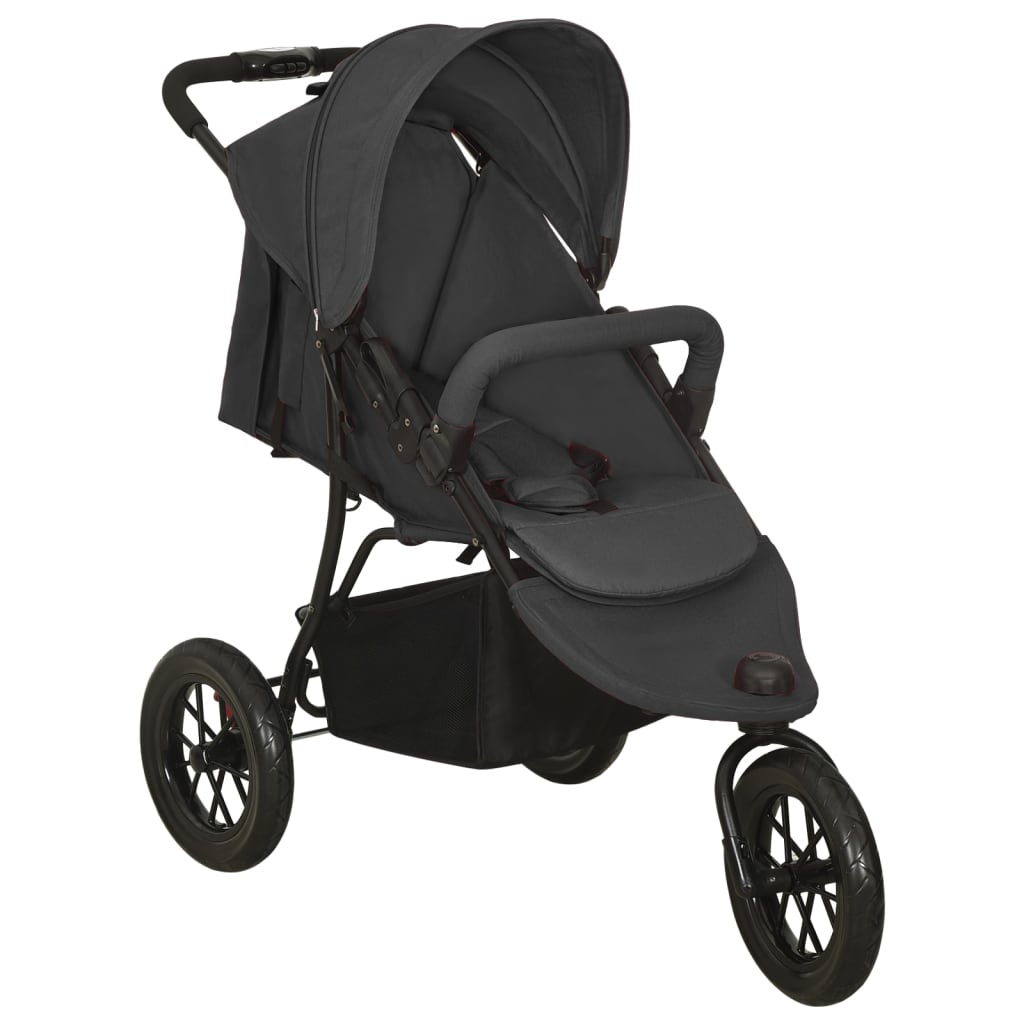 Buggy – Kinderwagen – Wandelwagen – Plooibuggy – Reisbuggy – Lichtgewicht en Compact – One-Hand Fold Mechanisme – Verstelbare Rugleuning – Antraciet