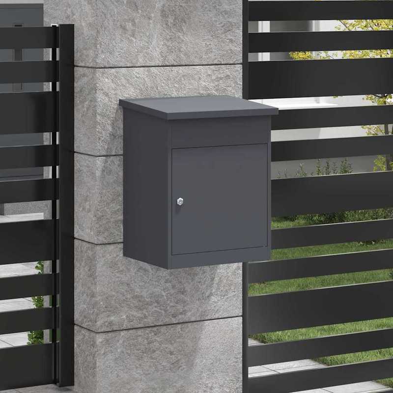 Pakketbrievenbus – Pakketbox – Brievenbus – Pakketbox Buiten – Vrijstaande Brievenbus – Gegalvaniseerd Staal – Slot Met Anti-Diefstal Sluiting – Weerbestendig 44x35x59 cm